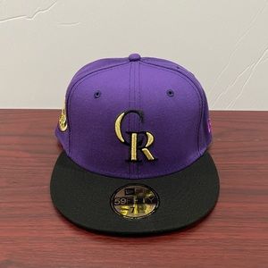 New Era, 59Fifty Fitted Hat, Colorado Rockies, Purple & Black